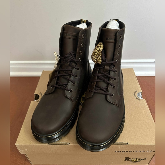 Dr. Martens Shoes - Dr.Martens combs leather boots unisex - dark brown